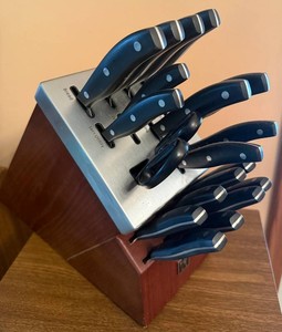 Henckels Knife Set and Self Sharpening Block