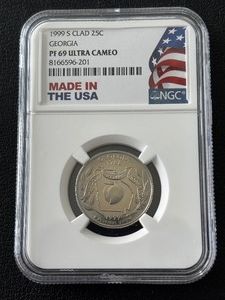 1999-S Georgia State Quarter Proof NGC PF69 Ultra Cameo