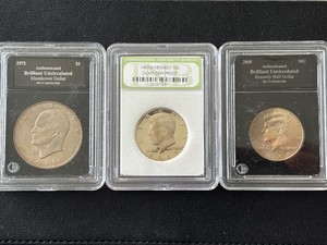 Eisenhower and Kennedy Coins
