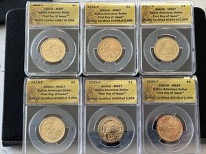 Native American Dollars ANACS MS67