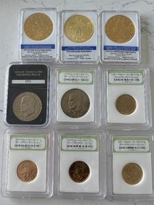 Assorted Coins and Plated Replicas