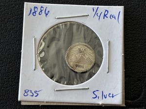 1886 14 Real Silver