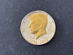 1976D Bicentennial Gold Inlayed Half Dollar