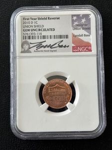 2010-D Lincoln Cent Union Shield NGC Gem Uncirculated