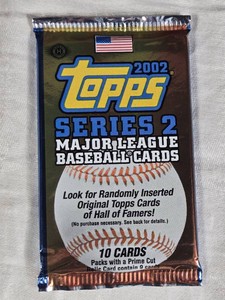 Unopened Pack of 2002 Topps Series 2 Baseball Cards Packs - Mauer Rookie Chase PSA 10's Around $250