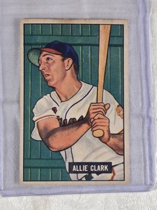 Allie Clark 1951 Bowman #29 - Cleveland Indians Vintage Baseball Card