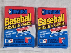 Lot of 2 Unopened Baseball Card Packs - 1989 Donruss Puzzle & Cards - Griffey Rookie Chase Packs with PSA 10s at $900