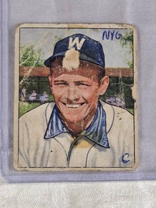 Gil Coan 1950 Bowman #54- Washington Senators Vintage Baseball Card