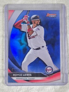 Royce Lewis 2020 Bowmans Best Blue Refractor #TP-10 and Numbered 71150 - Minnesota Twins Baseball Card