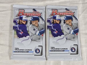 Lot of 2 Unopened Packs of 2020 Bowman Baseball Cards