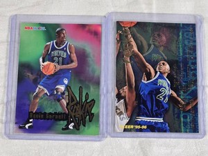 Lot of 2 Kevin Garnett Rookie Cards - Minnesota Timberwolves Basketball Cards