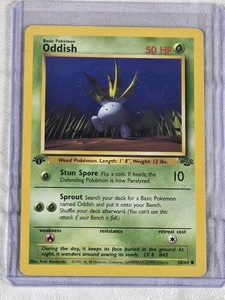 Oddish 1999 Pokemon Jungle Set 1st Edition #5864 Trading Card