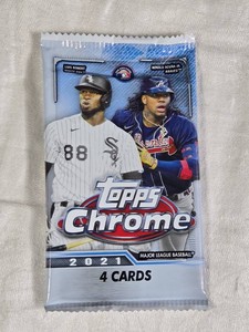 Unopened Pack of 2021 Topps Chrome Baseball Card