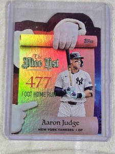 Aaron Judge 2025 Topps The Nice List Foil Die Cut #MNL-20 - New York Yankees Baseball Card