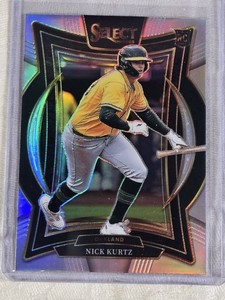 Nick Kurtz Rookie 2025 Panini Select Silver Holo Prizm #63 - Oakland Baseball Card