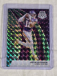 Justin Jefferson 2024 Panini Mosaic Elevate Insert #12 - Minnesota Vikings Football Card