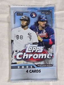 Unopened Pack of 2021 Topps Chrome Baseball