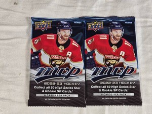 Lot of 2 Unopened 2022-23 Upper Deck MVP Packs