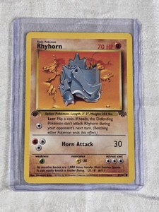 Rhyhorn 1999 Pokemon 1st Edition #6164 Trading Card