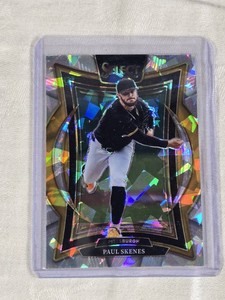 Paul Skenes 2025 Panini Select Cracked Ice Prizm #28 - Pittsburgh Baseball Card