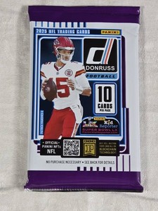 Unopened Pack of 2025 Panini Donruss NFL Cards - Downtown Chase