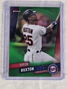 Byron Buxton 2019 Topps Finest Green Refractor #78 and Numbered 3999 - Minnesota Twins Baseball Card