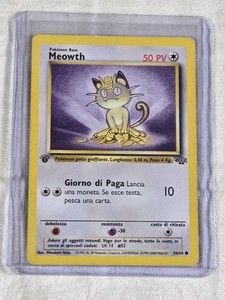 Meowth Pokemon  #5664 1st Edition