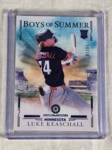 Luke Keaschall Thick Stock Rookie 2025 Panini Boys of Summer SP #84 and Numbered 8599 - Minnesota Baseball Card