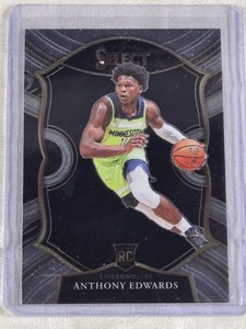 Anthony Edwards Rookie 2020 Panini Select Concourse #61 - Minnesota Timberwolves Basketball Card