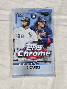 Unopened Pack of 2021 Topps Chrome Baseball