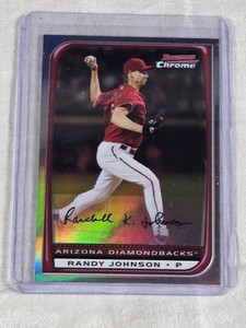Randy Johnson 2008 Bowman Chrome Refractor #175 - Arizona Diamondbacks Baseball Card
