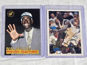 Lot of 2 Kevin Garnett Rookie Cards