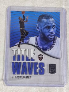 LeBron James 2021-22 Panini Donruss Elite Title Waves Acetate Insert #11 - Cleveland Cavaliers Basketball Card