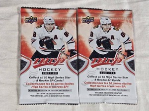 Lot of 2 Unopened Packs of 2021-22 Upper Deck MVP Hockey