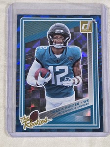 Travis Hunter Rookie 2025 Donruss Blue Foil #3 - Jacksonville Jaguars Football Card