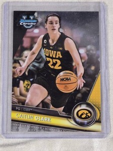 Caitlin Clark Rookie 2024 Bowman Chrome #34 - Iowa Hawkeyes Basketball Card