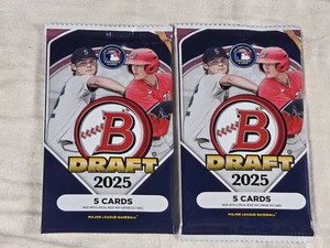 Lot of 2 Unopened Packs of Bowman Draft 2025