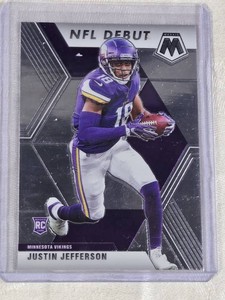 Justin Jefferson Rookie 2020 Panini Mosaic NFL Debut #270 - Minnesota Vikings Football Card