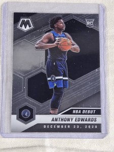 Anthony Edwards Rookie 2020-21 Panini Mosaic NBA Debut #261 - Minnesota Timberwolves Basketball Card
