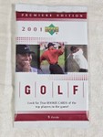 Unopened Pack of Upper Deck 2001 Golf Cards - Premium Pack Possible Tiger Woods Rookie Auto That's Going for Around $10k