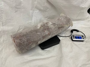 B - Webster City Custom Meats Hickory Smoke Ham Roll for Slicing 15 Lb