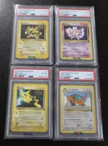 1999 Pokemon Black Star Movie Promo Complete Set PSA 6 | Electabuzz - Mewtwo - Pikachu - Dragonite