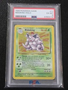 1999 Pokemon Base Set Holo Nidoking #11102 PSA 6