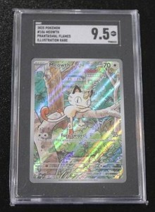 2025 Pokemon Phantasmal Flames IR Meowth #106094 SGC 9.5