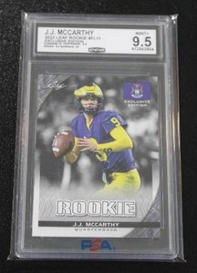 2023 Leaf Exclusive Edition JJ McCarthy #FL11 Rookie Card