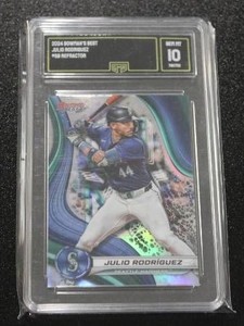 2024 Bowmans Best Refractor Julio Rodriguez #59 GMA 10