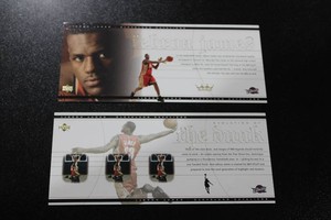 2003 Upper Deck LeBron James Box Topper #LJ1 & LJ2