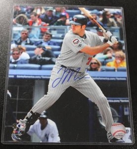 Minnesota Twins Joe Mauer In Person 8x10 Autograph Photo