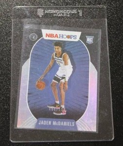 2020-21 Hoops Silver Jaden McDaniels #245 Rookie Card 196199  Only 199 Exist