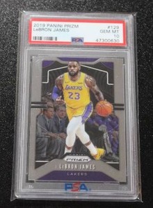 2019-20 Prizm LeBron James #129 PSA 10